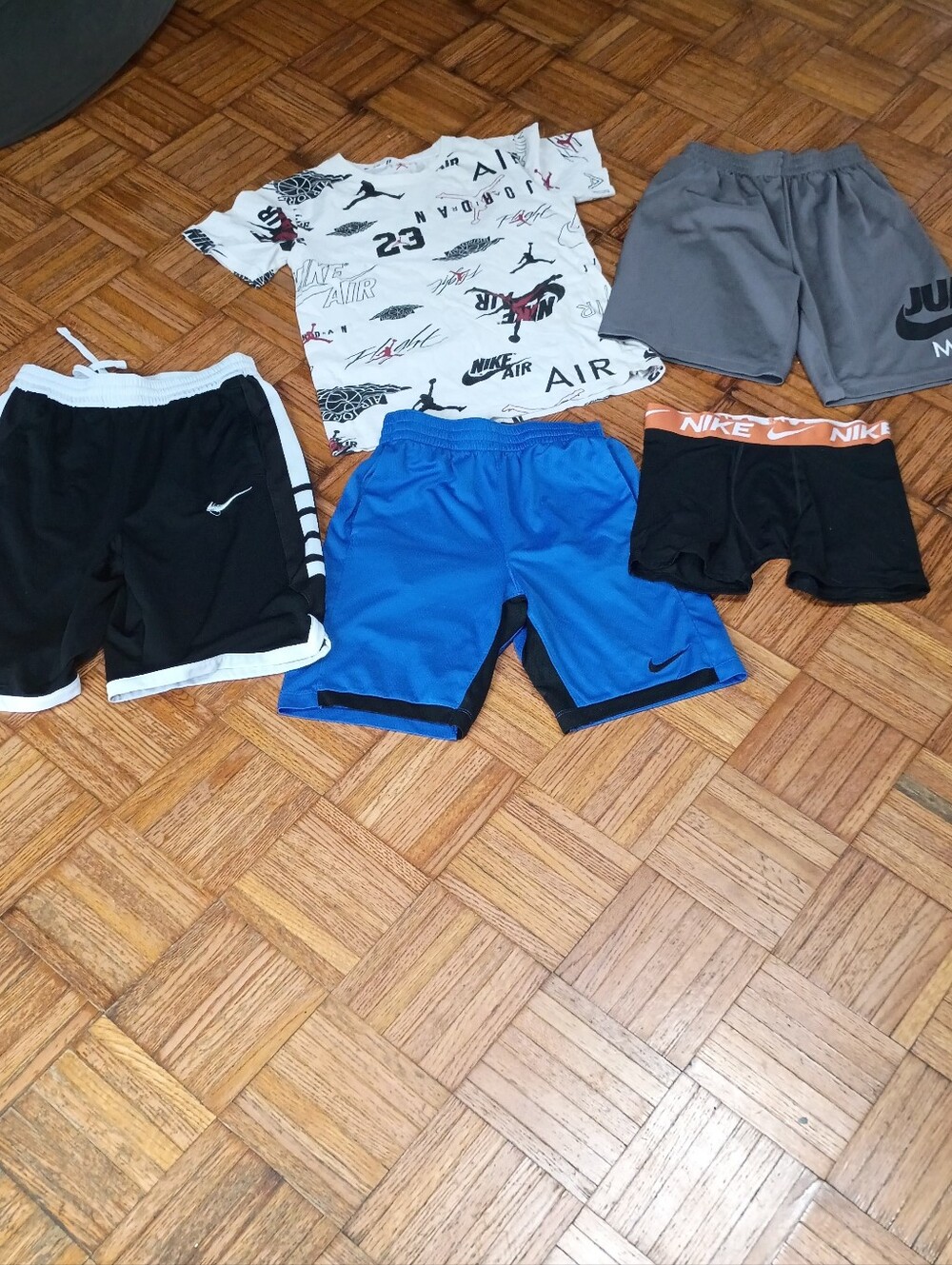 Nike Blue and Black Kids Athletic Shorts Pack